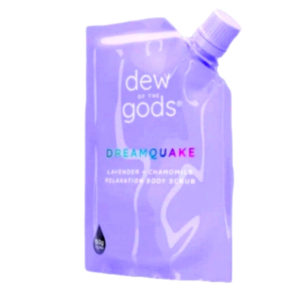 Dew or the Gods, lavender and chamomile relaxation body scrub.
